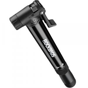 Pompka ręczna Rockbros Mini Pump do roweru + wkrętak, czarna