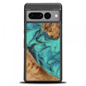 Drewniane etui Bewood Unique - Turquoise do Google Pixel 7 Pro