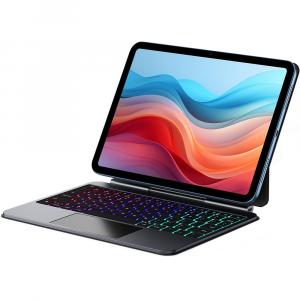 Etui z klawiaturą Bluetooth Dux Ducis (MK Pro Series) do iPad 11 / 10 gen. 2025 / 2022, szaro-czarne