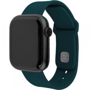 Silikonowy pasek Fixed Silicone Strap do Apple Watch 44/45/46/49 mm, ciemnozielony