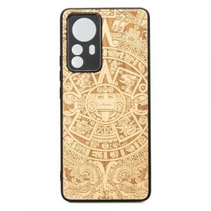 Drewniane etui Bewood Xiaomi 12 Lite KALENDARZ AZTECKI ANIEGRE