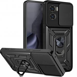 Etui z uchwytem na palec do Xiaomi Poco X7 Pro Tech-Protect Camshield Pro, czarne