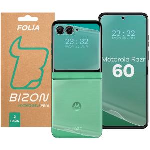 Folia hydrożelowa na tył i przód Bizon Glass Hydrogel Set do Motorola Razr 60