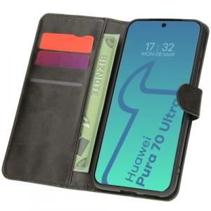 Etui z klapką Bizon Case Pocket do Huawei Pura 70 Ultra, czarne