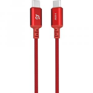 Kabel Adam Elements CASA S120 USB-C do USB-C, 60W, 1,2m, czerwony
