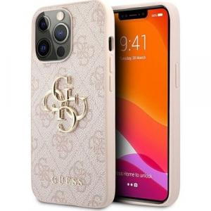 Etui Guess 4G Big Metal Logo do iPhone 13 Pro, różowe