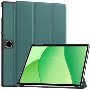 Etui z klapką Bizon Case Tab Croc do OnePlus Pad Lite / Oppo Pad SE, ciemnozielone