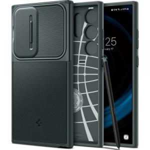 Etui Spigen Optik Armor do Galaxy S24 Ultra, zielone