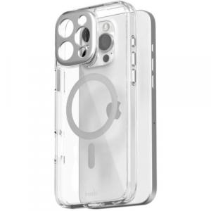 Etui Moshi iGlaze z MagSafe do iPhone 16 Pro Max, przezroczysto-srebrne