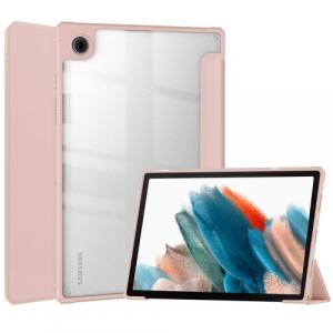 Etui Bizon Case Tab Clear Matt do Galaxy Tab A8 2021, różowozłote