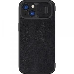 Etui Nillkin Qin Pro Leather z klapką do iPhone 15, czarne