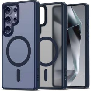 Etui Tech-Protect MagMat MagSafe do Galaxy S25 Ultra, granatowe