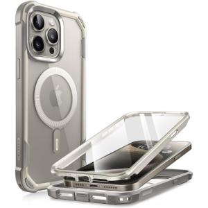 OUTLET: Etui pancerne Supcase i-Blason Ares Mag SP z MagSafe do iPhone 15 Pro Max, szare