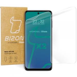 Folia hydrożelowa na ekran Bizon Glass Hydrogel do Moto G73, 2 sztuki