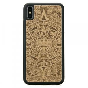 Drewniane etui do iPhone Xs Max, Bewood Kalendarz Aztecki Aniegre