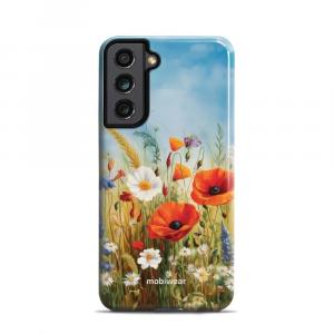 Etui ochronne do Galaxy S21 FE, Mobiwear Elite Pro, łąkowe kwiaty
