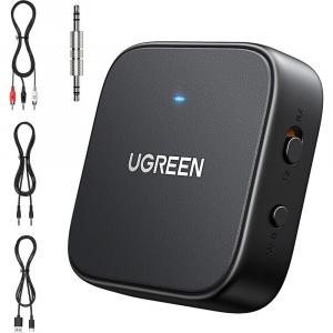 Bezprzewodowy adapter Bluetooth 5.2, transmiter / nadajnik / odbiornik audio UGREEN CM667, szary