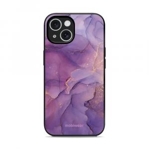 Etui ochronne do iPhone 15, Mobiwear Glossy Case, fioletowe