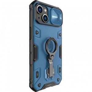 Etui z ochroną aparatu Nillkin CamShield Armor Pro Magnetic do iPhone 14 Plus, niebieskie