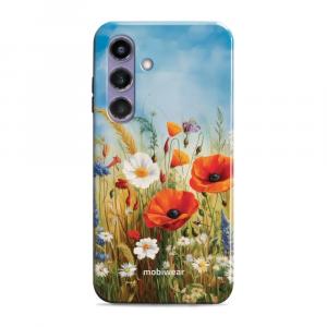 Etui ochronne do Galaxy S24 Plus, Mobiwear Elite Pro, łąkowe kwiaty