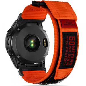 OUTLET: Pasek Tech-Protect Scout Pro, QuickFit 22mm do Garmin Fenix 8 (47 mm) / E / 7 Pro / 7 / 6 Pro / 6, pomarańczowy