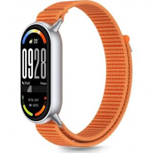 Pasek Tech-Protect Nylon do Xiaomi Smart Band 10 / 9 / 9 NFC / 8, pomarańczowo-szary