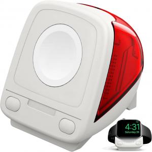 Stacja dokująca, podstawka, stojak Spigen Classic C1 Stand do ładowarki Apple Watch, czerwona