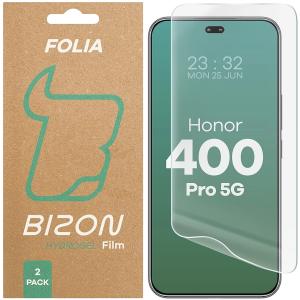 Folia hydrożelowa na ekran Bizon Glass Hydrogel Front do Honor 400 Pro, 2 sztuki