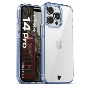 Etui Bizon Case Halo do iPhone 14 Pro, przezroczysto-niebieskie