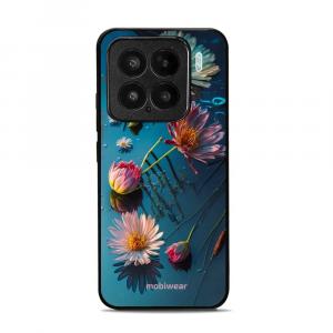 Etui ochronne do Xiaomi 15, Mobiwear Glossy Case, niebiesko-kwieciste