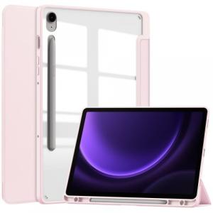 Etui Bizon Case Tab Clear Matt do Galaxy Tab S9 / S9 FE, jasnoróżowe