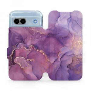 Etui z klapką do Google Pixel 8a, Mobiwear Book, fioletowe