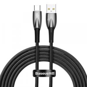 Kabel Baseus Glimmer Series 100W USB-A do USB-C 2m, czarny