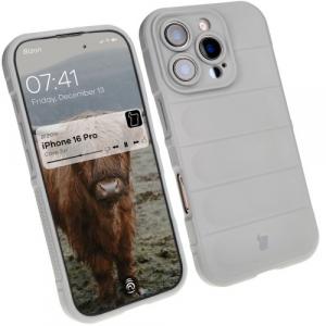 Pancerne etui Bizon Case Tur do iPhone 16 Pro, jasnoszare