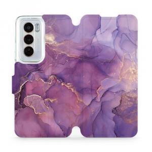 Etui z klapką do Oppo Reno 12, Mobiwear Book, fioletowe
