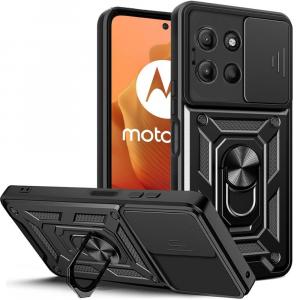 Etui z ringiem Tech-Protect Camshield Pro do Motorola Moto G15, czarne