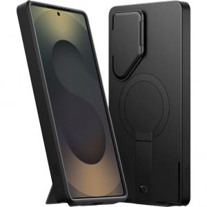 Etui z osłoną aparatu Tech-Protect Kevlar Aura do MagSafe do Galaxy S25 Ultra, czarne