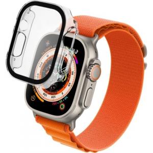 OUTLET: Etui z osłoną ekranu Fixed Pure Apple Watch Ultra 2/1 49 mm, przezroczyste