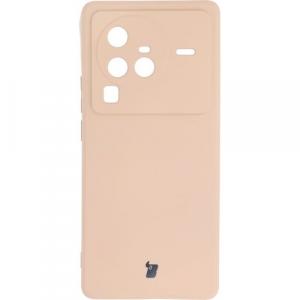 Etui Bizon Case Silicone Sq do Vivo X80 Pro, jasnoróżowe