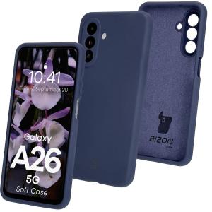 Silikonowe etui Bizon Soft Case do Galaxy A26 5G, ciemnoniebieskie