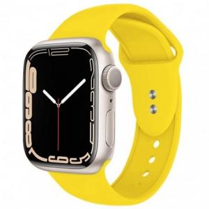 Pasek Crong Sport Liquid Band do Apple Watch 49/46/45/44 mm, żółty