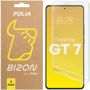Folia matowa Bizon Glass Film Sun do Realme GT 7, 2 sztuki