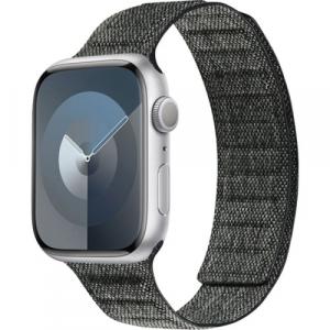 Pasek magnetyczny Crong Melange do Apple Watch 49/46/45/44 mm, czarny