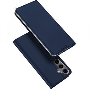 Etui z klapką Dux Ducis Skin Pro do Galaxy S25, granatowe