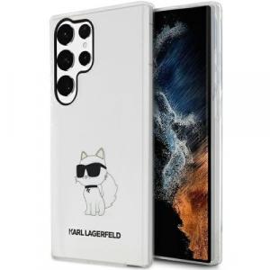 Etui Karl Lagerfeld Hard Case Transparent Choupette Collection do Galaxy S23 Ultra, przezroczyste