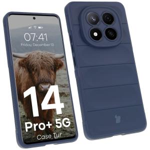 Pancerne etui Bizon Case Tur do Xiaomi Redmi Note 14 Pro Plus 5G, granatowe