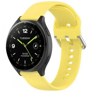 Pasek Bizon Strap Watch Silicone Pro do Xiaomi Watch 2, żółty