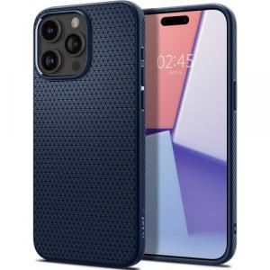 Etui Spigen Liquid Air do iPhone 15 Pro, granatowe