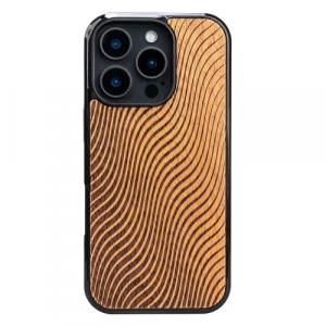 Drewniane etui Bewood Fale Merbau do iPhone 16 Pro