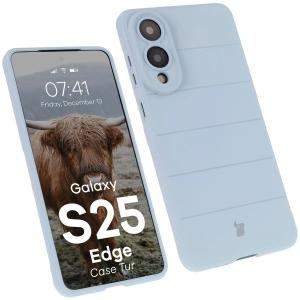 Pancerne etui Bizon Case Tur do Galaxy S25 Edge, jasnoniebieskie